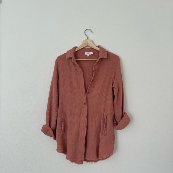 BKE Terracotta Textured Shirt - Picture 1 of 4